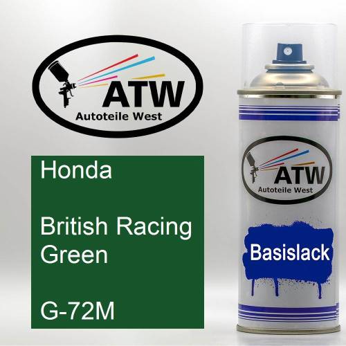 Honda, British Racing Green, G-72M: 400ml Sprühdose, von ATW Autoteile West.